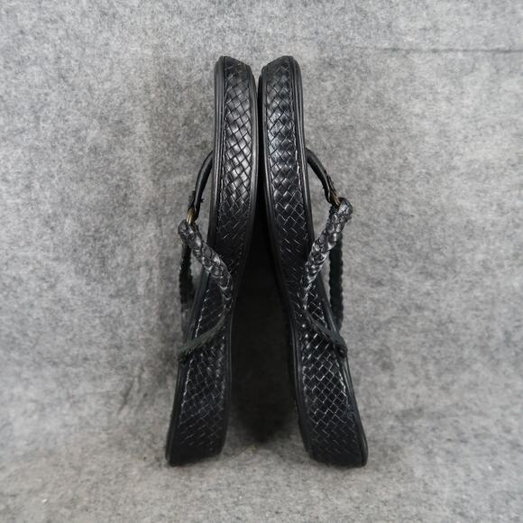 Cole Haan Shoes Womens 8 Sandals Fashion Leather Braided Strap Slip On Flip Flop - Picture 9 of 11